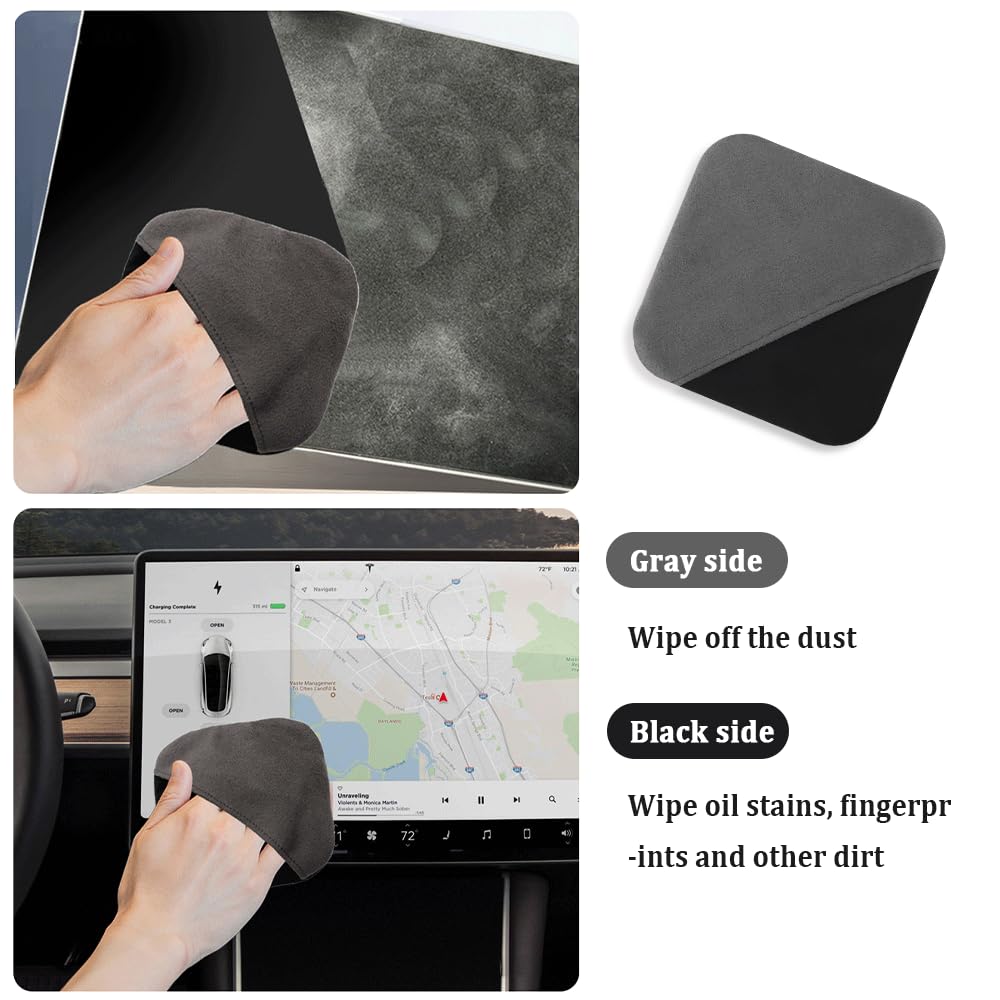 Stacool Car Screen Cleaner Cloth — Double-Sided Microfiber, Dust Removal