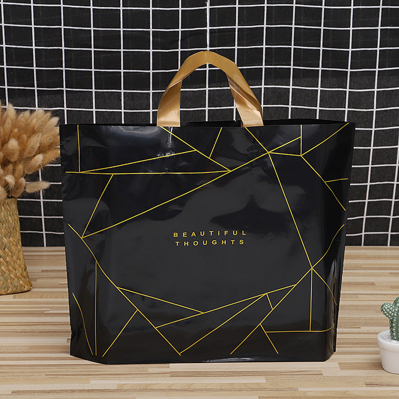 购物袋服装店手提袋子可印logo塑料加厚方便大号装衣服时尚