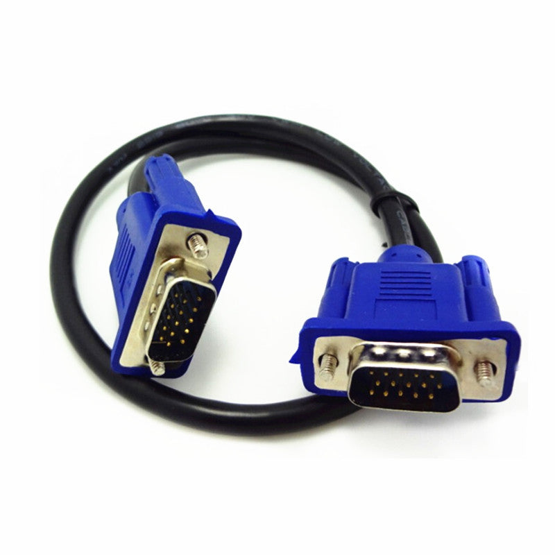 VGA线0.3米电脑连接电视线显示器黑线蓝头短线30CM