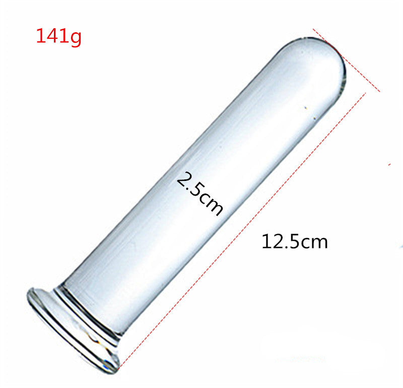 新款小号玻璃阳具柱成人用品情趣自慰肛塞肛交初级开发一件代发