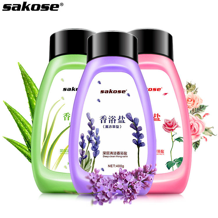 牛奶薰衣草沐浴盐清洁软角质玫瑰浴盐保湿香浴盐搓澡鸡皮肤磨砂膏