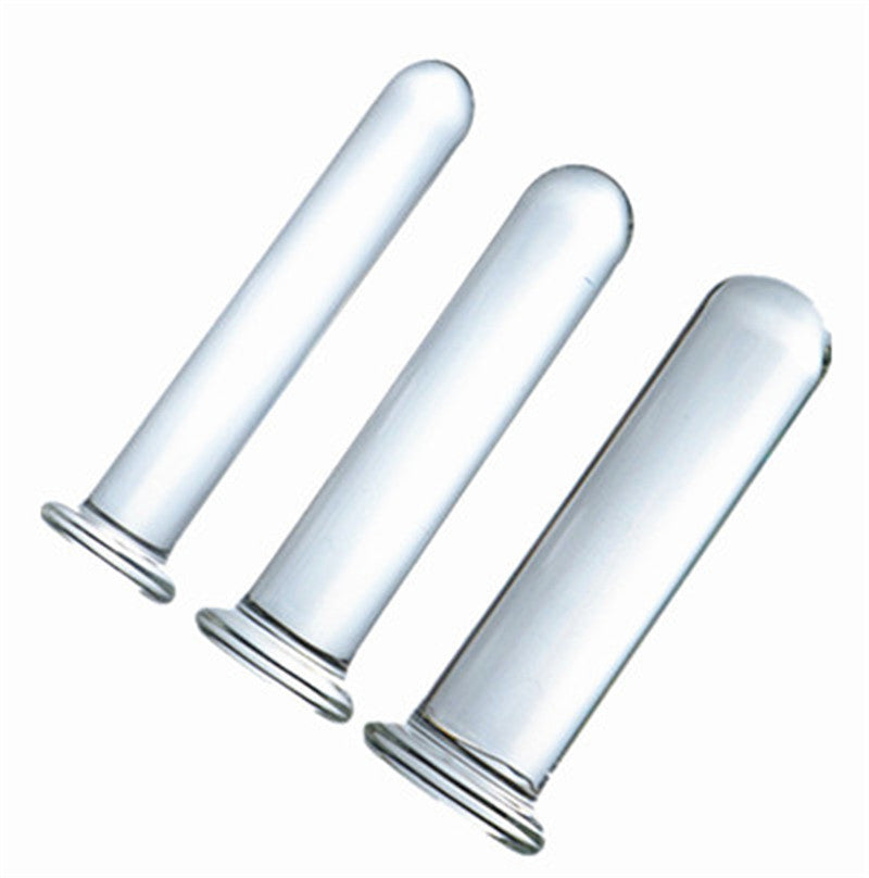 新款小号玻璃阳具柱成人用品情趣自慰肛塞肛交初级开发一件代发