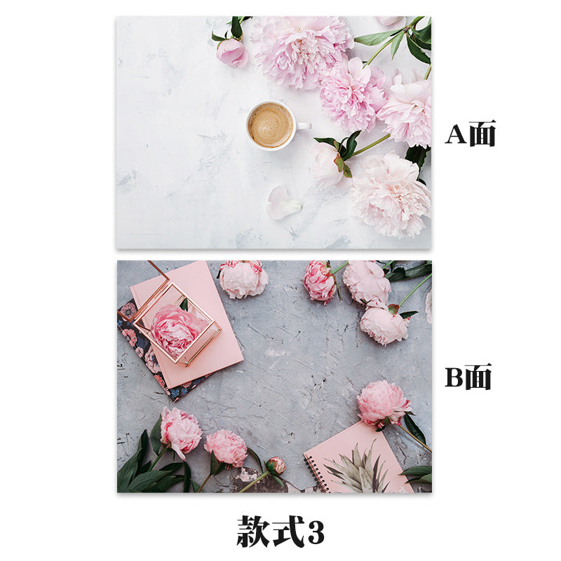3D立体双面背景纸淘宝热卖拍照饰品美食摄影道具几何体背景道具