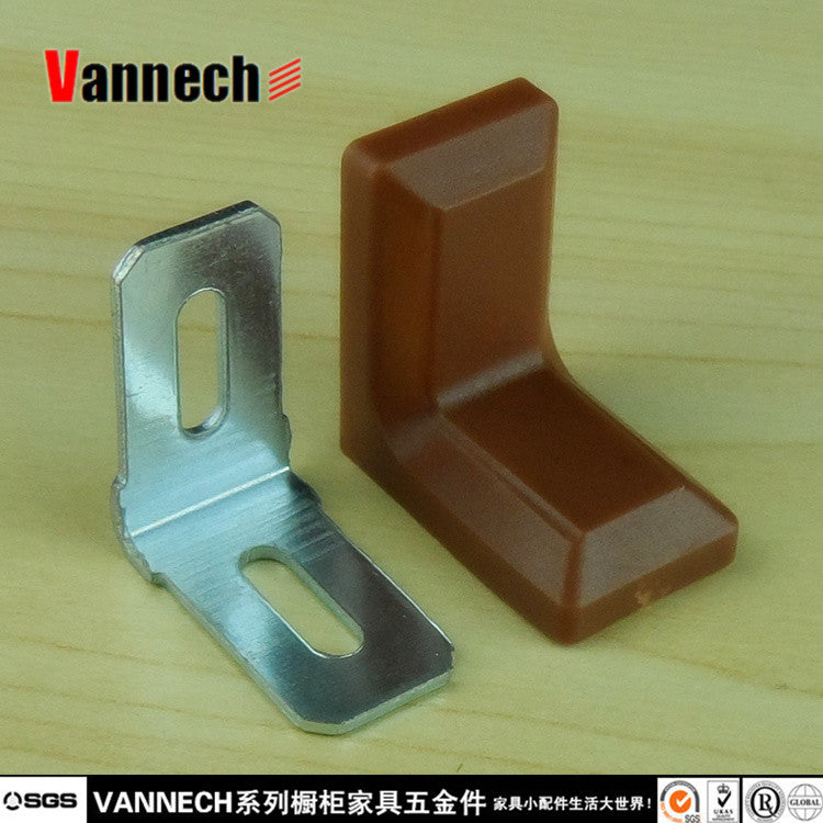 塑料橱柜角码 塑料小角码 橱柜配件吊码  白色带盖角码 直角角铁