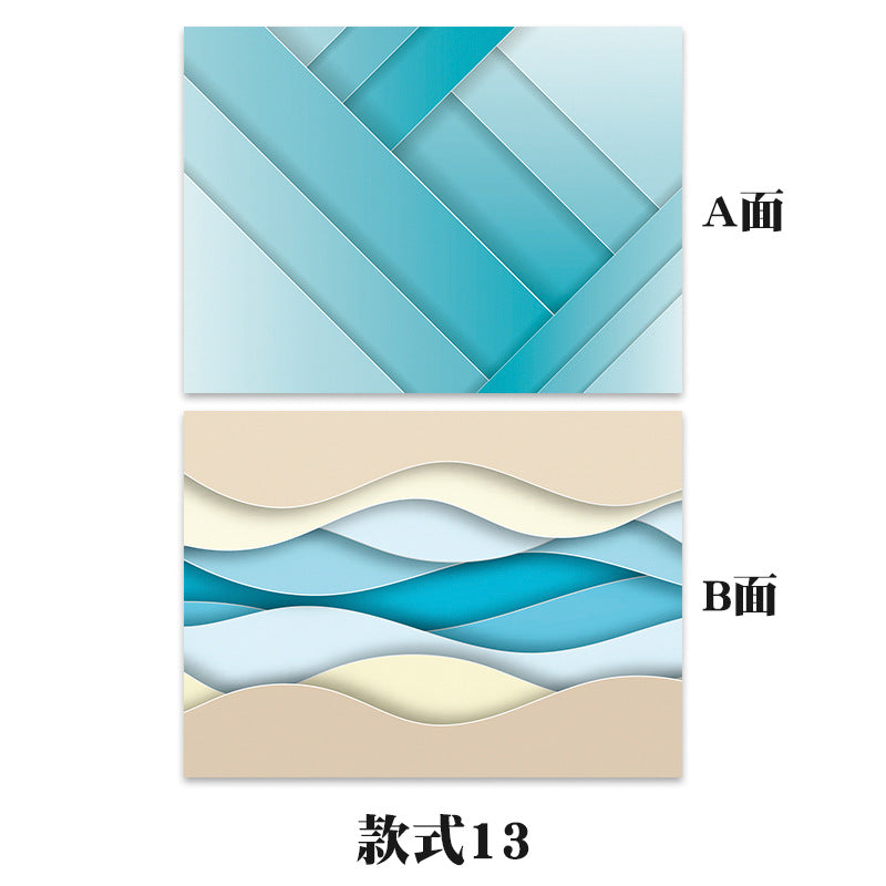 3D立体双面背景纸淘宝热卖拍照饰品美食摄影道具几何体背景道具