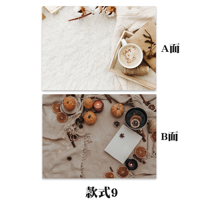3D立体双面背景纸淘宝热卖拍照饰品美食摄影道具几何体背景道具
