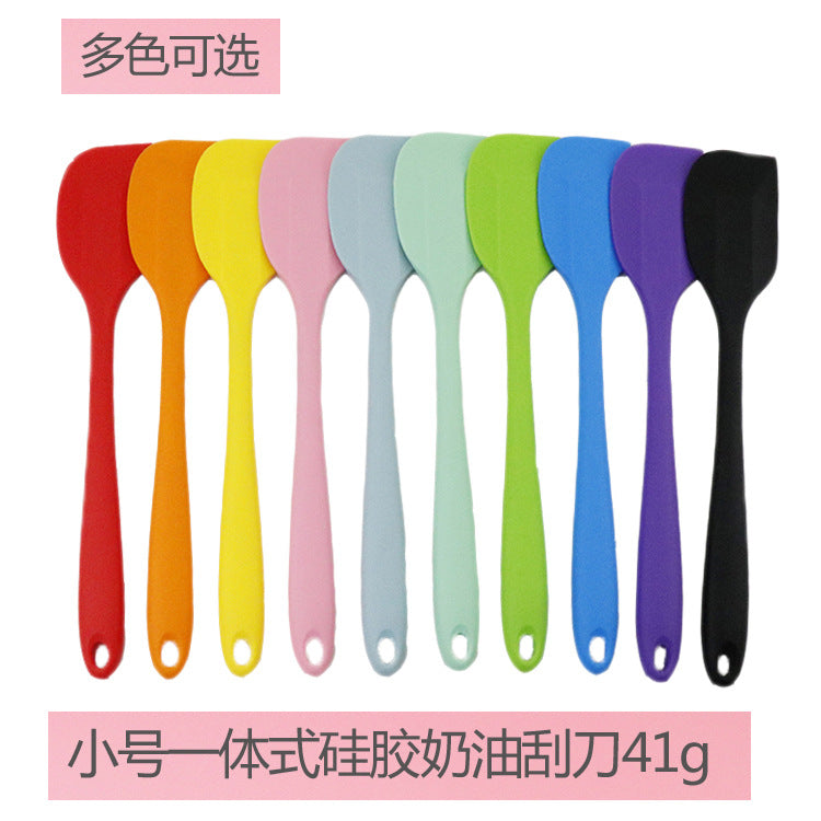烘焙蛋糕奶油抹刀一体式硅胶刮刀小号41g搅拌器蛋糕牛油刮刀现货