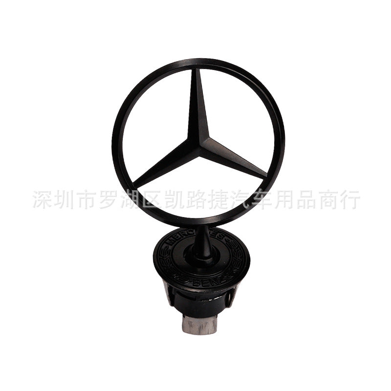 适用奔驰机盖立标引擎盖车标志W210/W221车前盖立标W212/W204改装