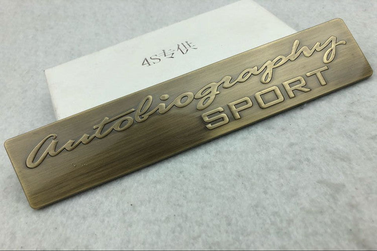 适用于路虎揽胜运动版 金属sport车标autobiography个性尾标贴