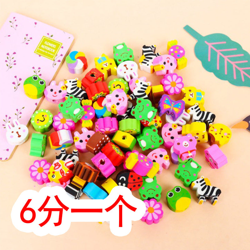 创意卡通橡皮擦 动物橡皮 小学生橡皮头 儿童学习文具套装礼品