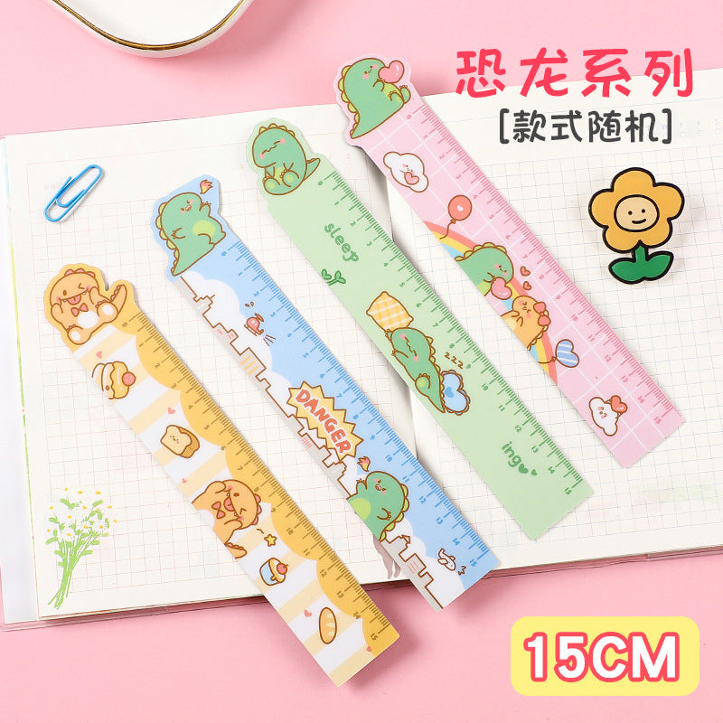 卡通磁性软尺创意学生15cm可爱塑料动物直尺子绘图软尺开学礼品