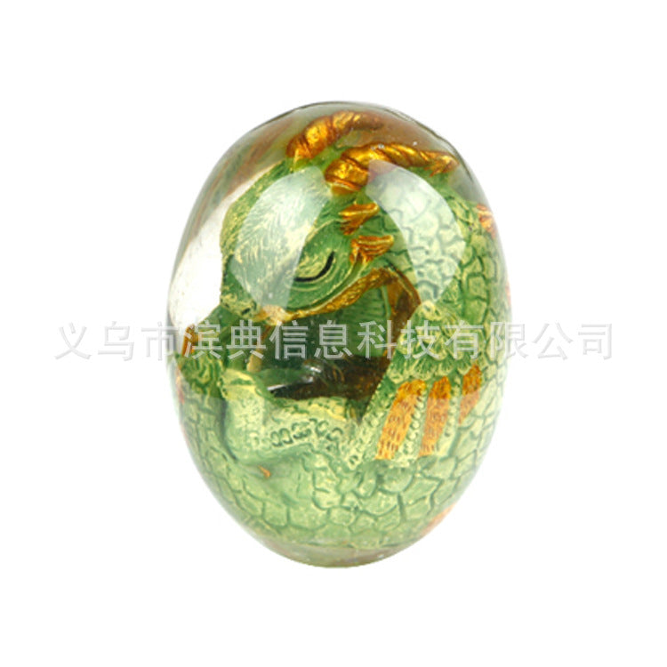 树脂恐龙蛋Lava dragon egg 熔岩龙蛋水晶透明龙蛋艺术品树脂雕塑