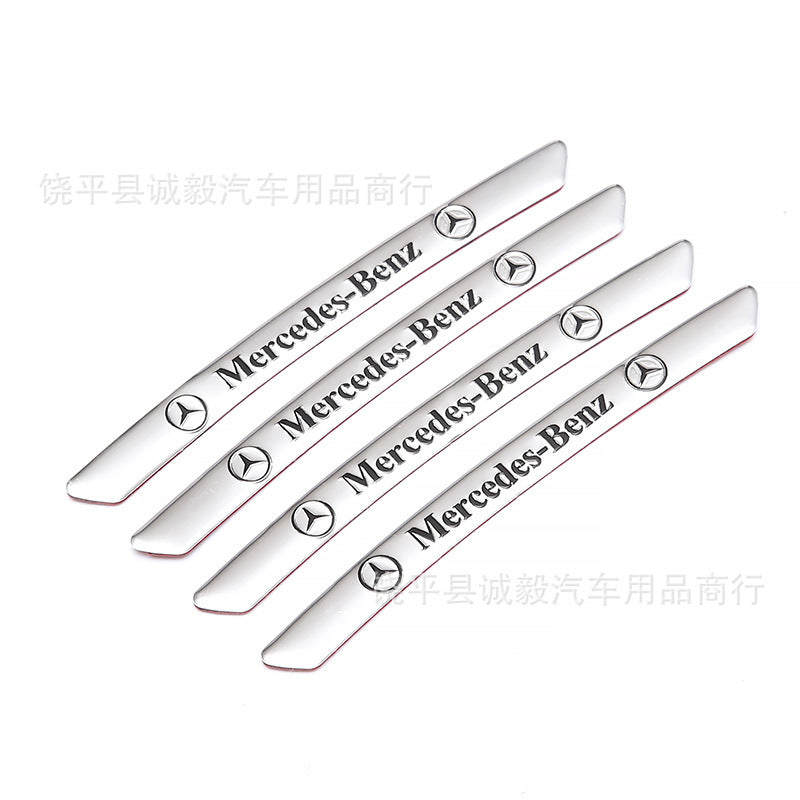适用于奔驰轮毂贴纸AMG BRABUS轮眉铝标 轮胎装饰贴金属E级C级S级