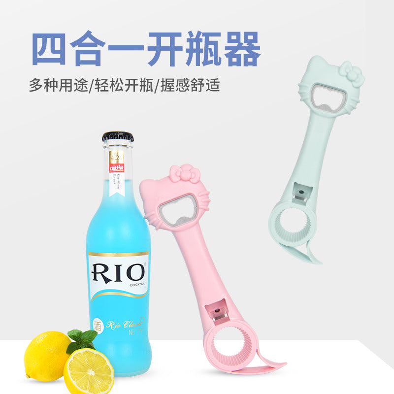 新款多功能卡通小萌猫咪开瓶器开罐器酒饮料可乐 易拉罐 开瓶利器